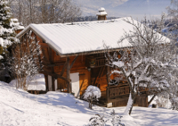 Chalet en hiver