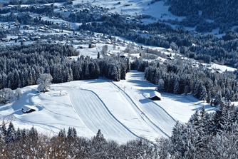 Haut du domaine skiable de Cordon