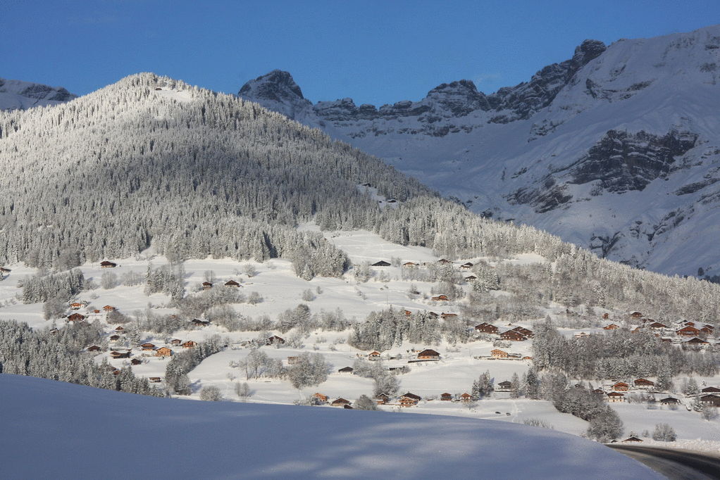 Hiver, Cordon adossé aux Aravis