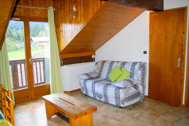 Salon en sous pente, vue MontBlanc