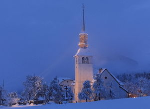 Église de Cordon nuit